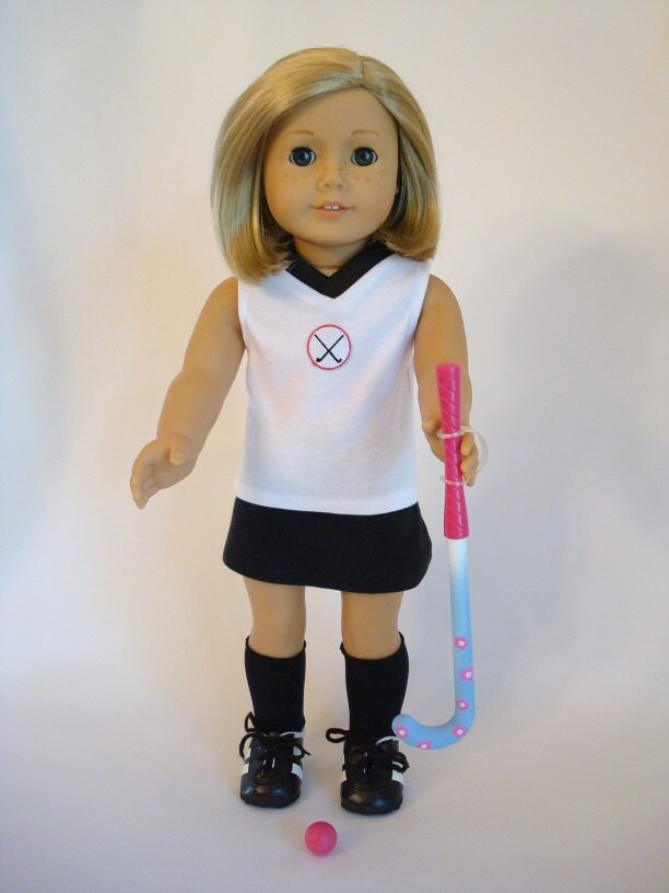 Field Hockey Uniform 6piece Set for American Girl Doll