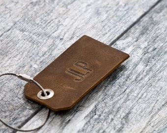 Personalized Custom Leather Luggage Tags