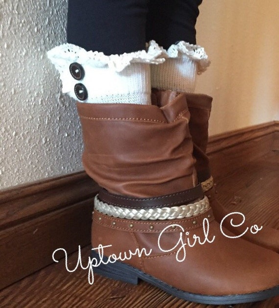 Girls Lace Boot Cuffs Teens Boot Cuffs Girls Boot by uptowngirlco