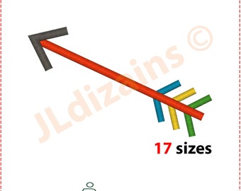 Arrow Embroidery Design. Embroidery designs arrow. Single arrow embroidery. Embroidery arrow. Arrow. Machine embroidery design