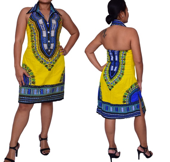 Sexy new exclusive African Dashiki Dress with embroidered