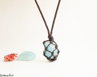 Aquamarine necklace, Aquamarine pendant, Aquamarine jewelry, pale blue, chakra necklace, natural crystals, sea lover, sea blue, blue sky
