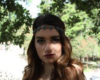 Tribal headband, hippie headband, boho headband, Aztec headband, Native American headband, Bohemian headband,