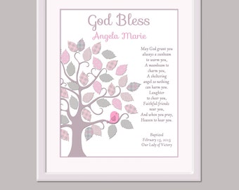 Girls Baptism Gift - Baptism Gift For Girls - Girls Christening Gift - Christening Gift For Girls - Baptism Print - Baptism Sign