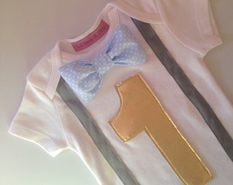 First birthday baby boy onesie, 1st birthday outfit boy, first birthday boy, 1st Birthday, bow tie onesie, 2nd birthday shirt boy, bodysuit