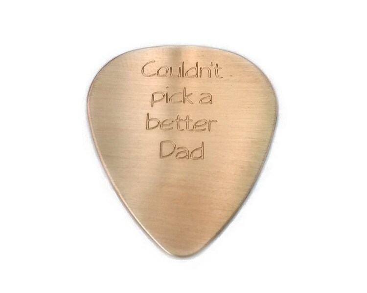 Personalized Brass Guitar Pick Personalized Gift by hopeofmyheart