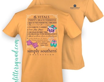 Simply Southern - *Original* Beach Weekend Vitals Sleeve Shirt