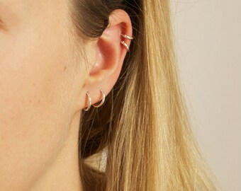 Sterling silver hoops - small silver hoops - silver hoop earrings - small hoop earrings - hoop earrings - silver hoops - tiny hoop - B2SS