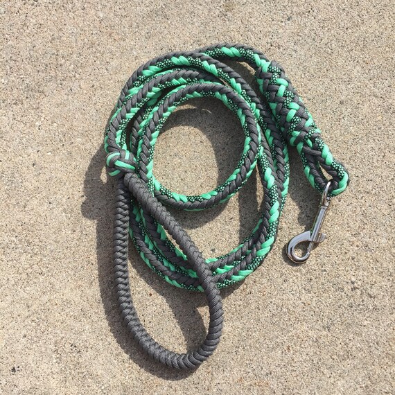 Grey / Mint Green 6 ft Dog Leash