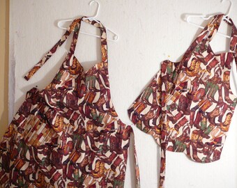 Mommy & Me reversible aprons