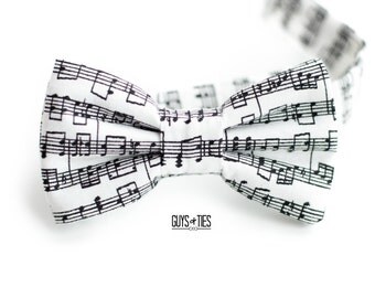 music bow tie, music notes, piano bow tie, music lover gift, concert bow tie, unique bow tie, boys bow tie, piano recital tie, sheet music