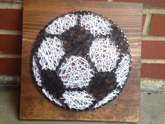 MADE TO ORDER Soccer Ball String Art