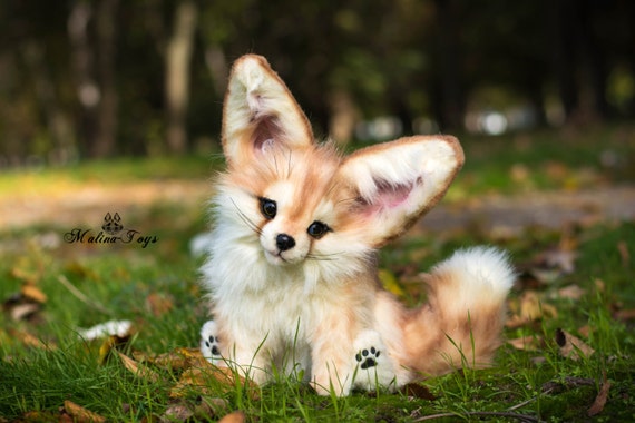 tutorial marble sculpture Fox.Fox CUSTOM Poseable Fennec plush toy ORDERHandmade