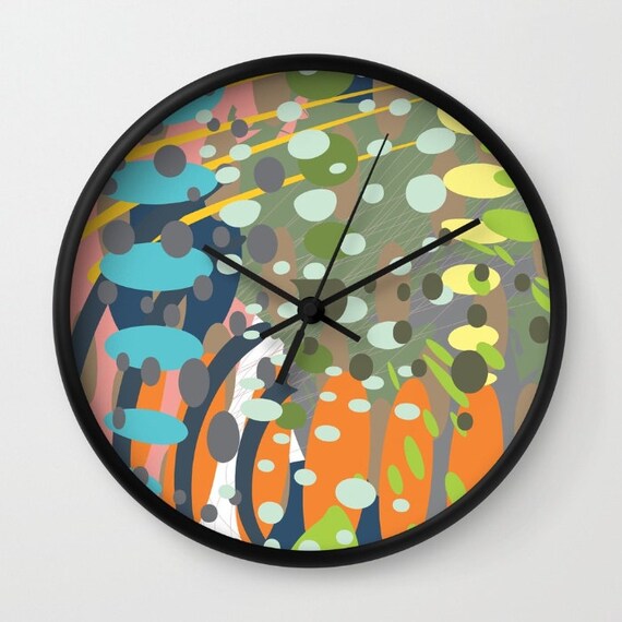 Wall clock Modern abstract art contemporary home decor