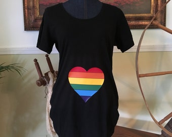 maternity rainbow shirt