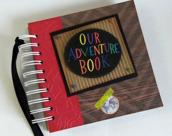 OUR ADVENTURE BOOK - Custom - Personalized - Disney Autograph Book - Scrapbook - Travel Journal - Vacation - Photo Book - Up