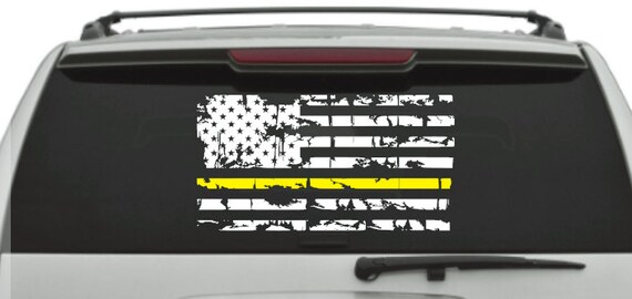 Hood Decal Thin Blue Line Thin Red Line Thin Yellow Line