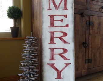 Rustic holiday sign | Etsy