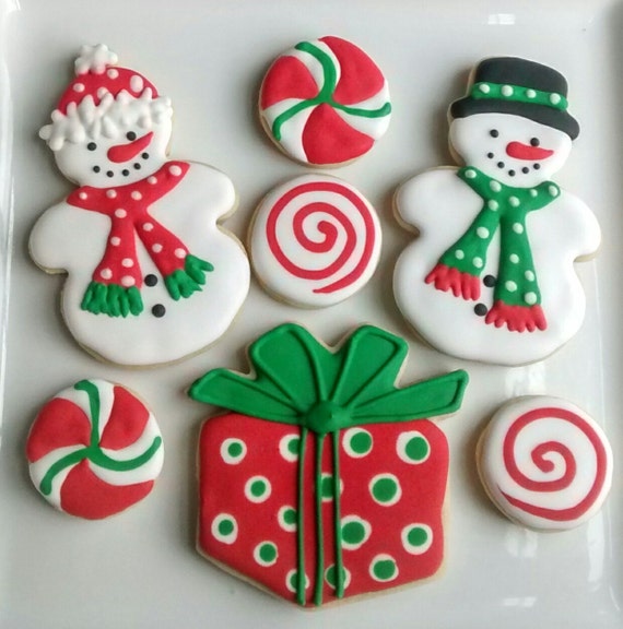 Christmas sugar cookies large 3 with royal icing