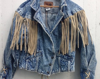 Hippie jean jacket | Etsy