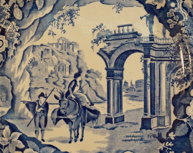 Clews "Romantic Ruins" Plate - 1820s