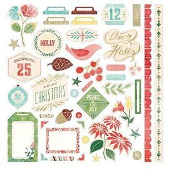 Christmas Scrapbooking Scrapbook Stickers Embellishments