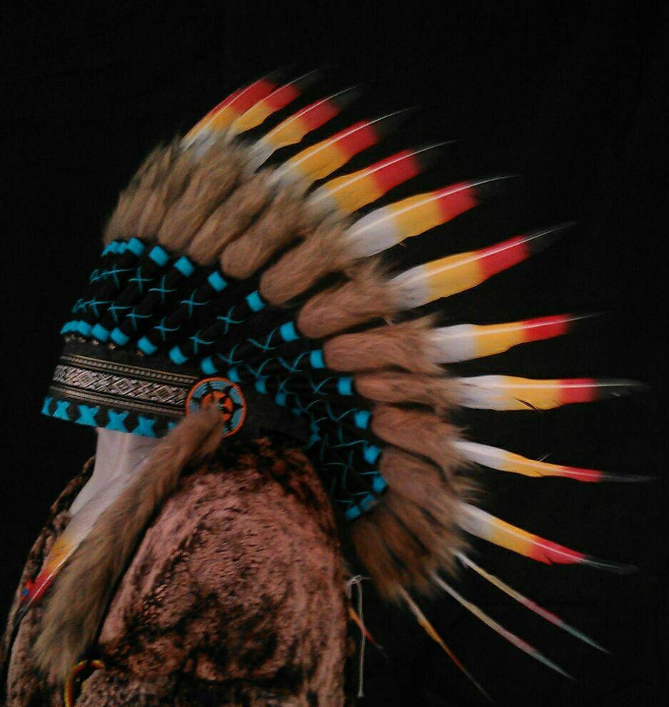 Native American Headdress Indian Warbonnet Chief Indian Hat