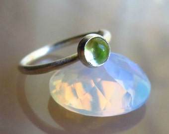 Peridot Nose Ring - Helix Hoop - Cartilage Earring - Rook Jewelry - Green Nose Ring - Daith Ring