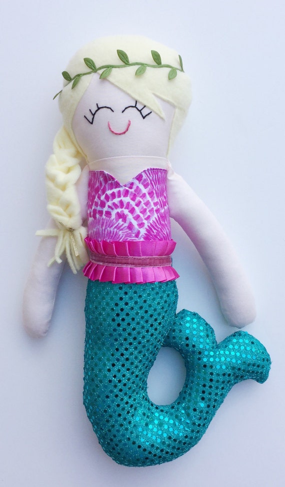 Handmade Mermaid Doll by shopbohobundles on Etsy