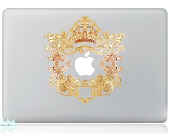 The Crown Decal Mac Stickers Macbook Decals Macbook Stickers Apple Decal Mac Decal Stickers Laptop Decal