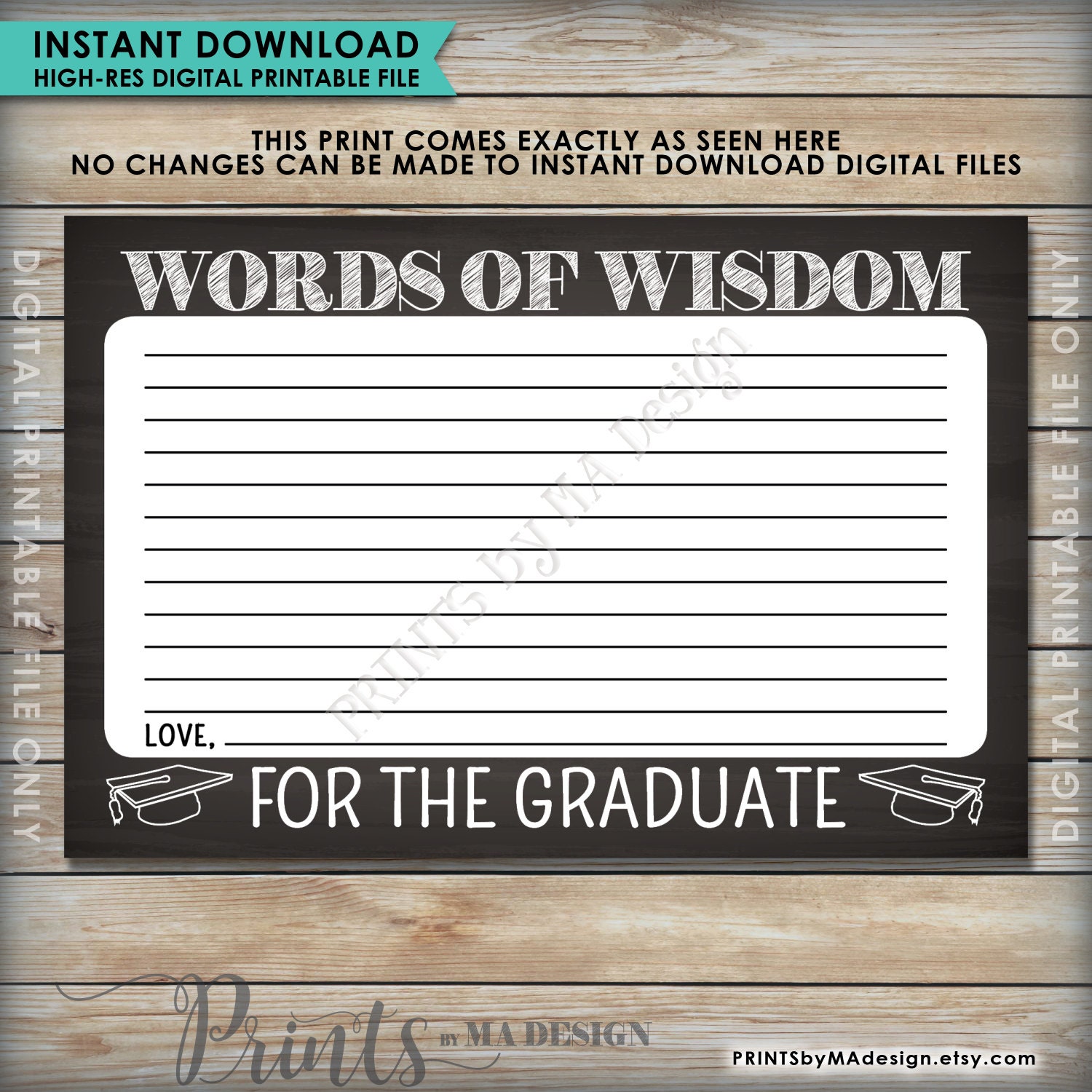 Advice For Graduate Words Of Wisdom For The Graduate Printable