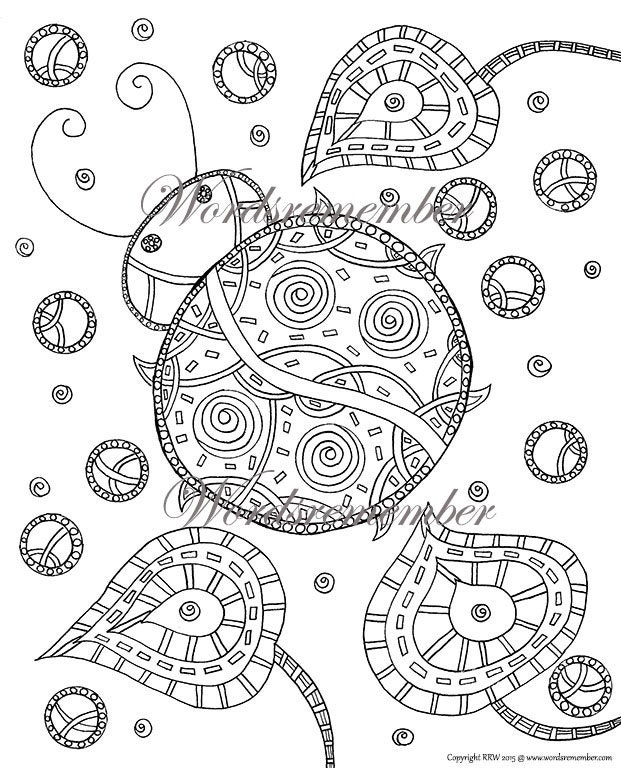 Ladybug Printable Adult Coloring Pages Relaxation by wordsremember