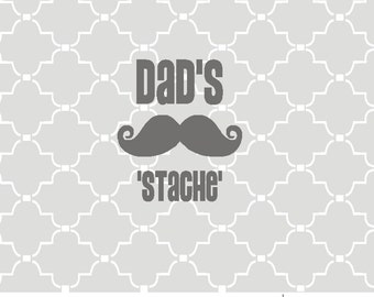 dads stache cut out