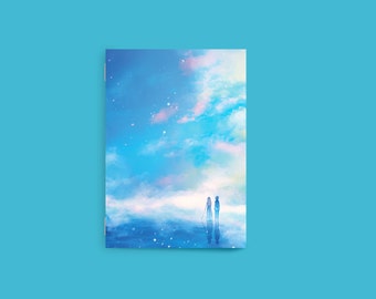 Your Lie in April Notebook, Blank Notebook, Anime Notebook, Pocket Notebook, Shigatsu wa Kimi no Uso, Sketchbook