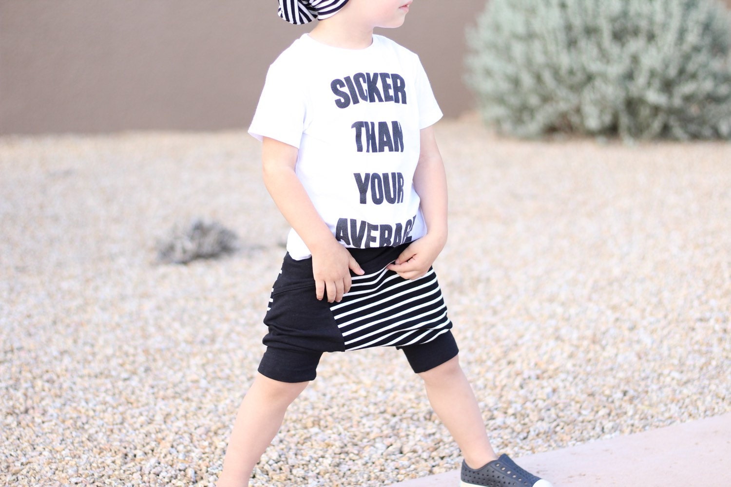 Black toddler harem shorts / Hipster baby boy by PoshKiddosapparel