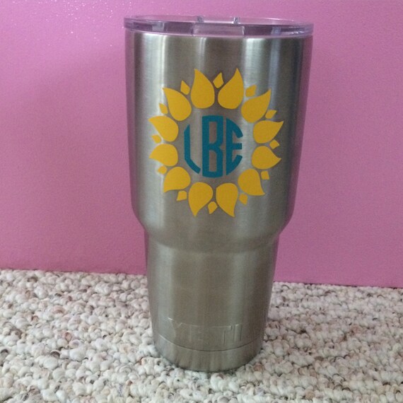 Items similar to Sunflower Decal For Yeti Cups on Etsy