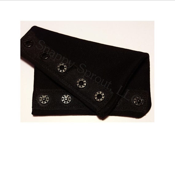 Black Bodysuit Extender 5 Plastic Snaps Rectangular Shape 4