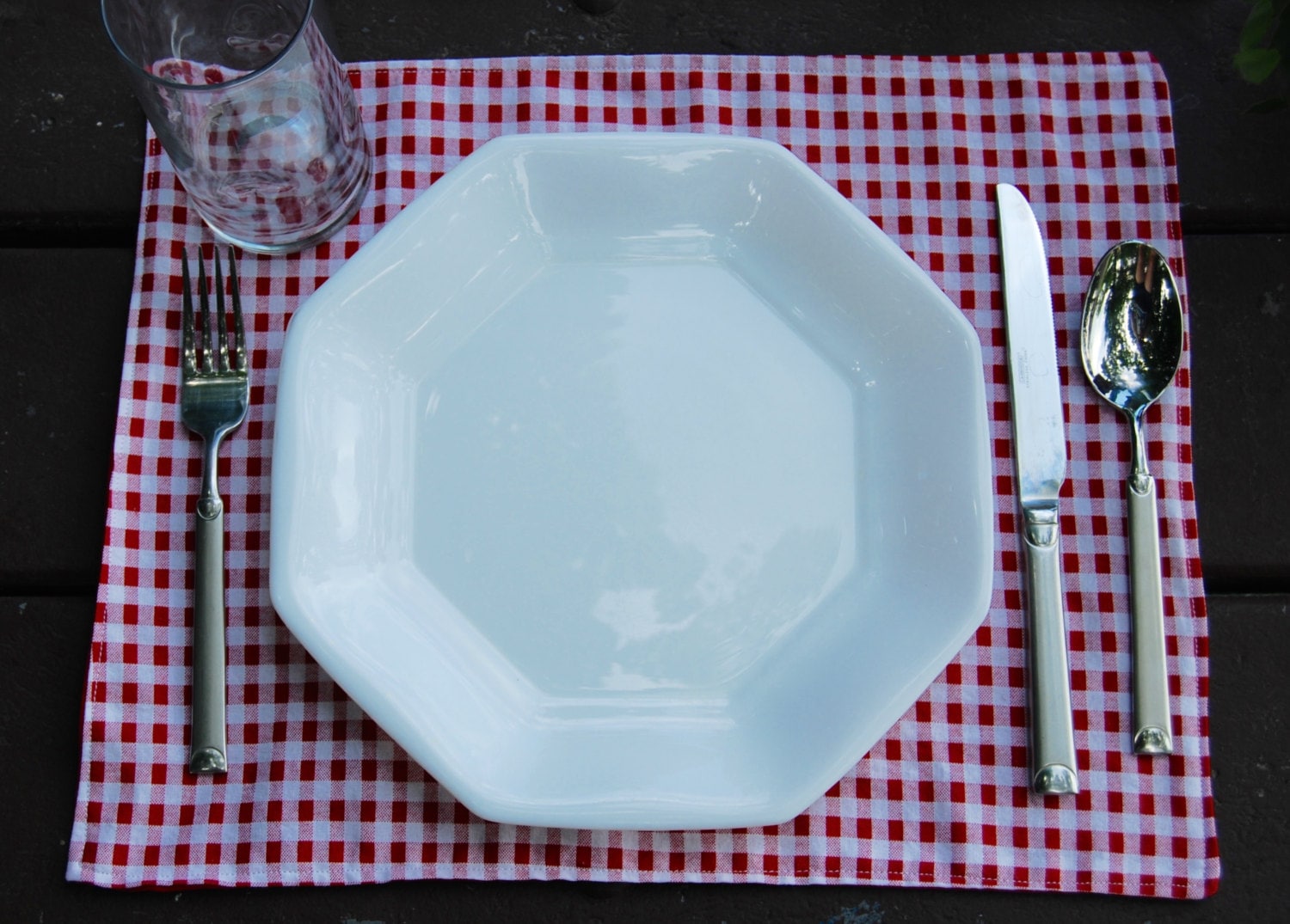 Red and White Gingham Placemats red placemats gingham