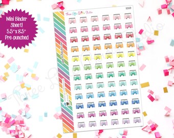 Car Wash Planner Sticker Printables