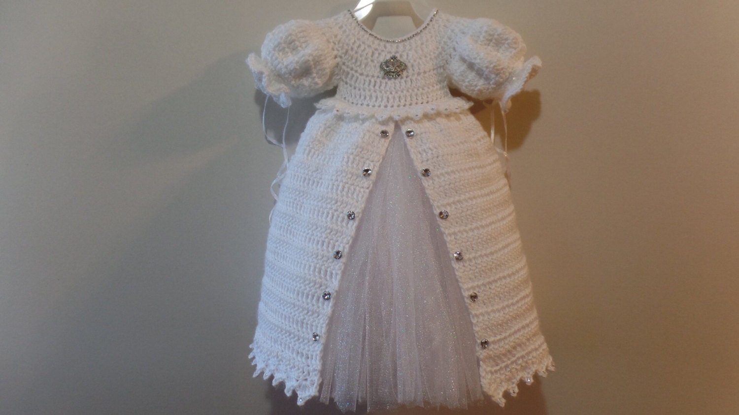 Crochet Christening Gown Princess Dress Pattern DIGITAL