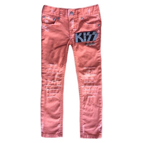 Toddler girl jeans. Size 3T. Distressed jeans. KISS. Toddler