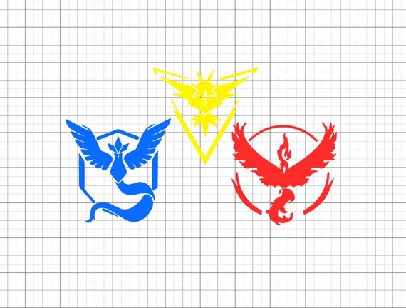 Items similar to Pokemon Go Team Logos Permanent Vinyl ...