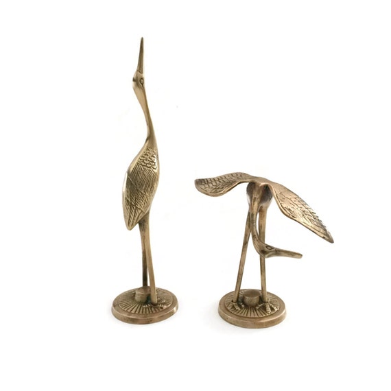 crane bird figurine