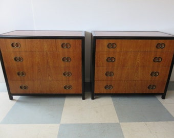 pair of luxe mid century modern micheal taylor four drawer 1950s bachelors chest for baker - Mid Century Modern Furniture Of The 1950s pair of luxe mid century modern micheal taylor four drawer 1950s bachelors chest for baker - Mid Century Modern Furniture Of The 1950s