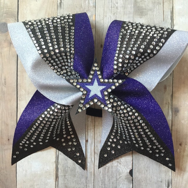 Beautiful custom cheer bows soccer & softball by BoldBOWtique