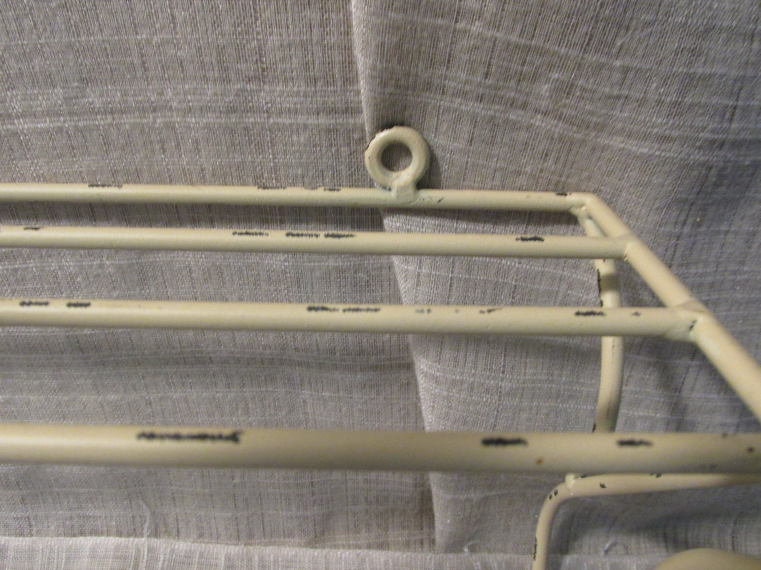 Great Pair of Two Metal Wall Shelves Bent Metal Shelf