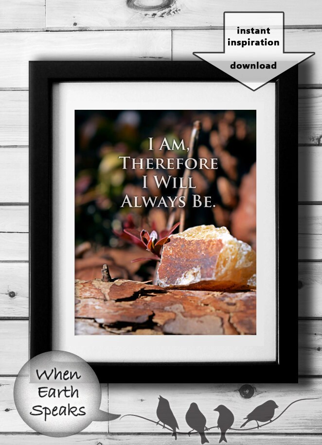 Nature Quote Art Print Inspirational Quote Wall Art