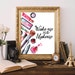 Wakeup and Makeup Printable Beauty Room Decor Makeup
