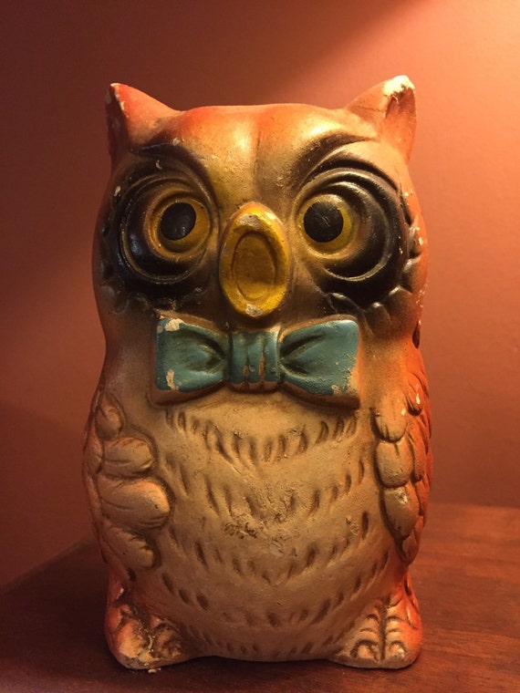Vintage Owl piggy bank by CarpeDiem212Franklin on Etsy