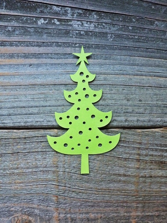 items similar to decorated christmas tree paper punches items similar to decorated christmas tree paper punches